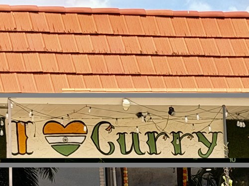 I Love Curry sign